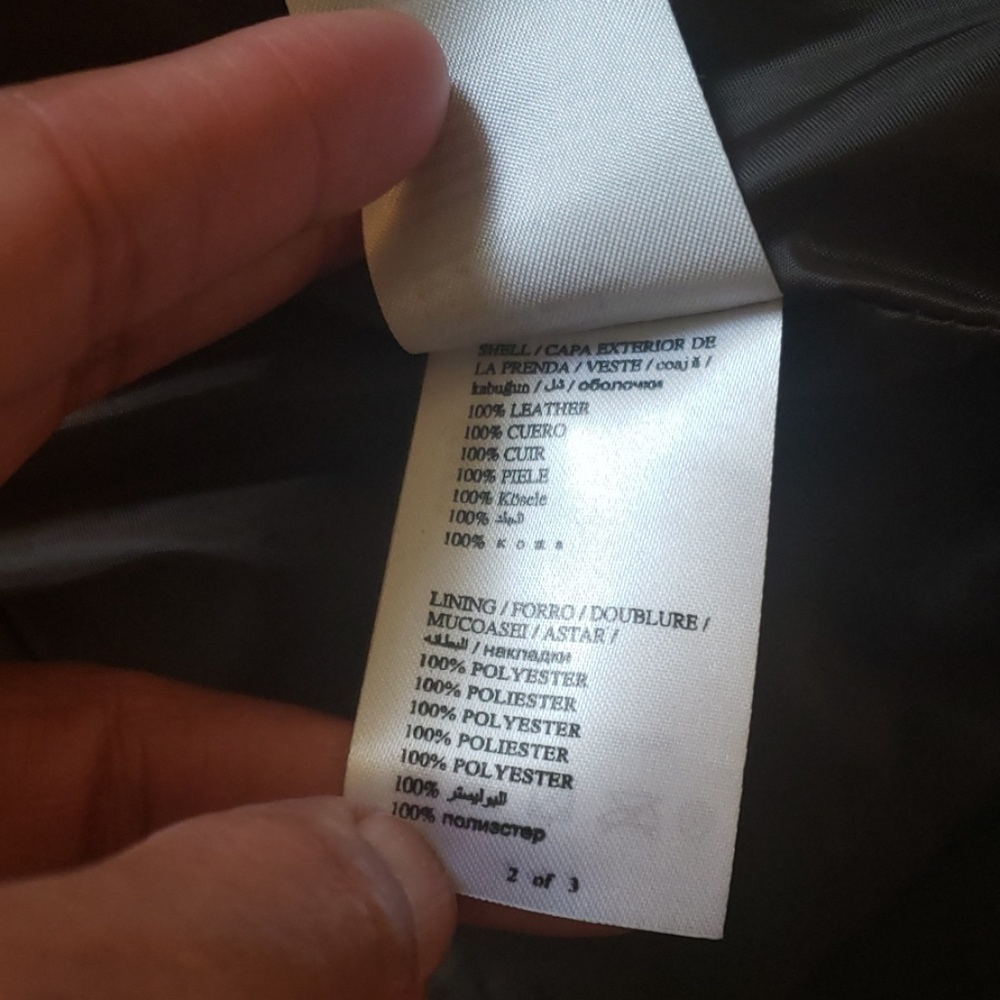 BEBE real leather dark moto jacket size Sm… - Picture 5 of 8
